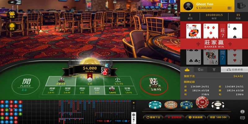 Trò chơi phổ biến tại các bàn live casino online